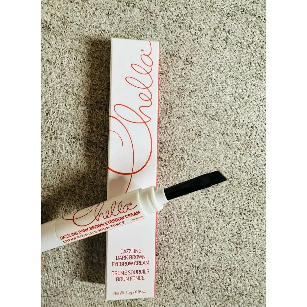 Chella Beauty Dazzling Dark Brown Eyebrow Cream New